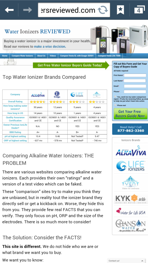 water ionizer reviews