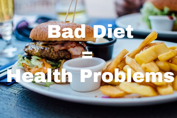 bad diet leads to health problems