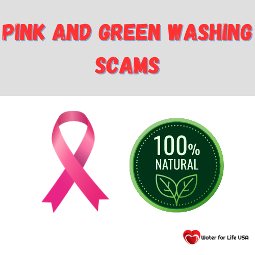 
                    Pink and Green Washing Unhealthy Products